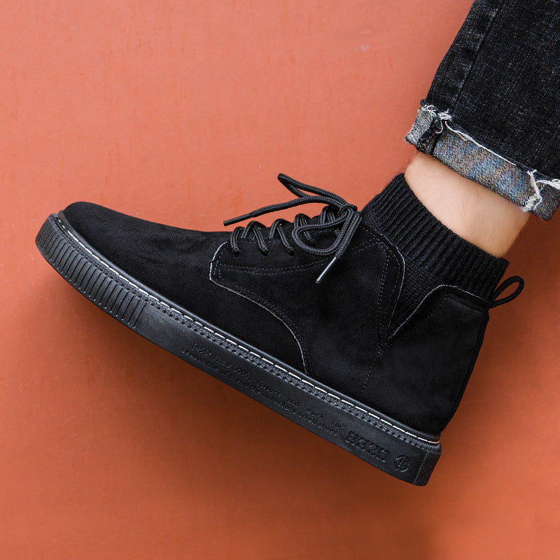 High-Top British Casual Tooling Shoes