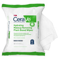 CeraVe Hydrating Facial Cleansing Makeup Remover Wipes Plant Based Face Wipes Biodegradable in Home Compost Face Wash Cloth Suitable for Sensitive Skin Fragrance-free Non-comedogenic 25 Count
