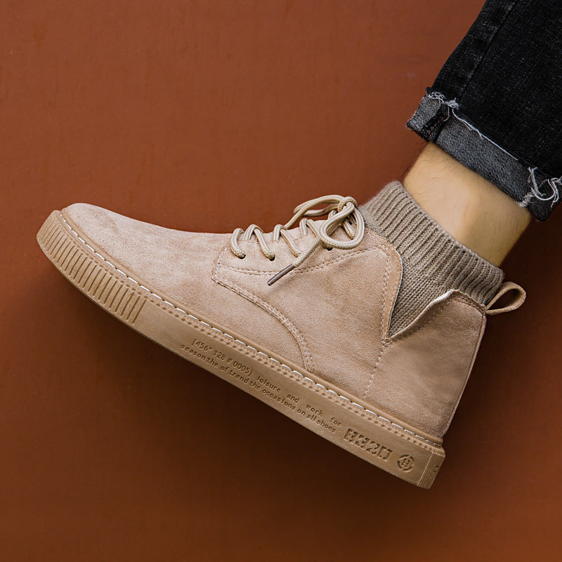 High-Top British Casual Tooling Shoes
