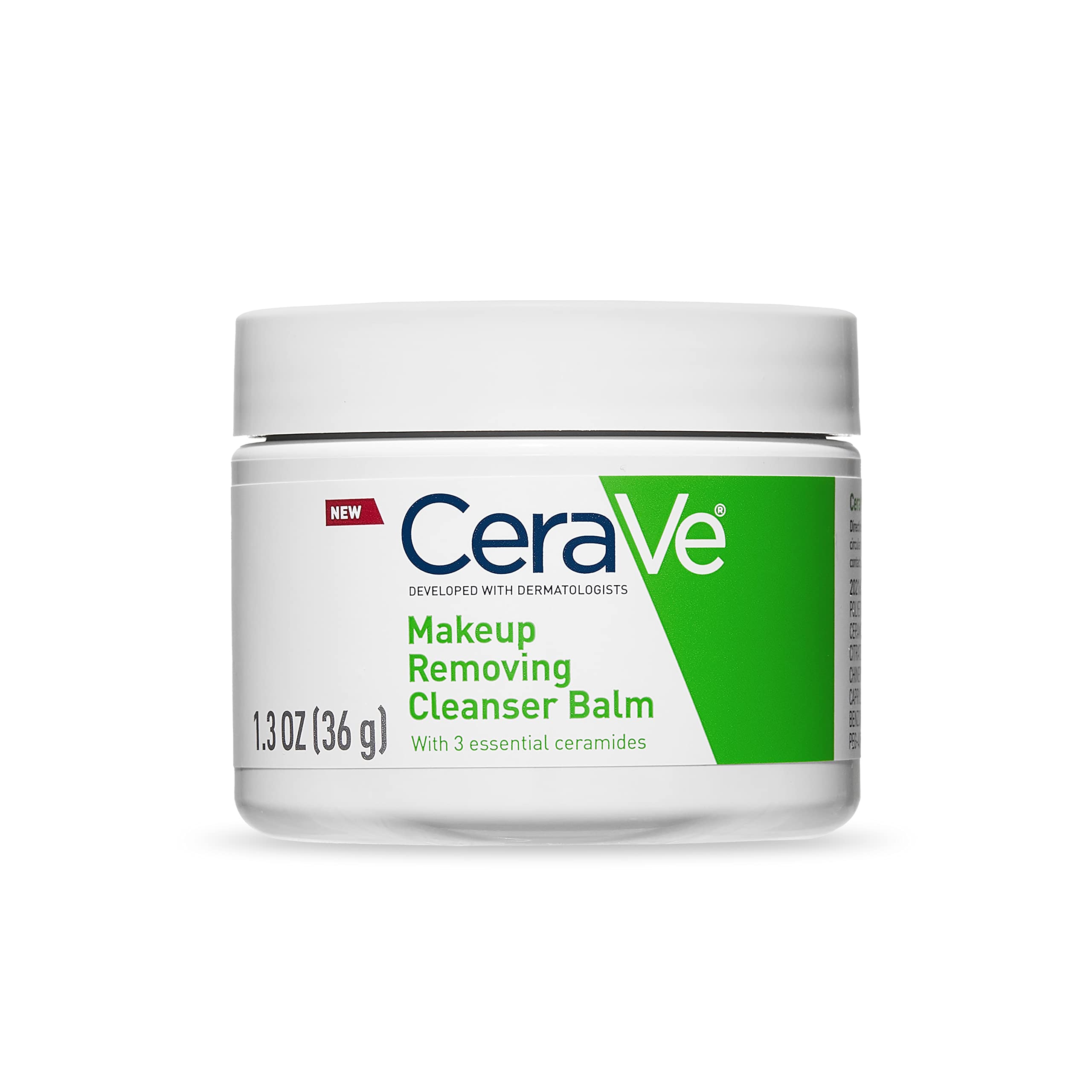 CeraVe Cleansing Balm Makeup Remover Waterproof Makeup Remover With Ceramides & Plant-Based Jojoba Oil To Nourish & Hydrate Non-Comedogenic & Fragrance Free 1.3 Oz