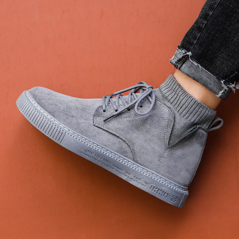 High-Top British Casual Tooling Shoes